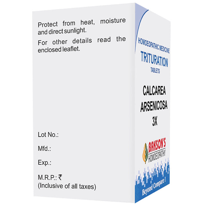 Bakson's Homeopathy Calcarea Arsenicosa Trituration Tablet 3X