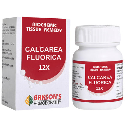 Bakson's Homeopathy Calcarea Fluorica Biochemic Tablet 12X - Classic Derma