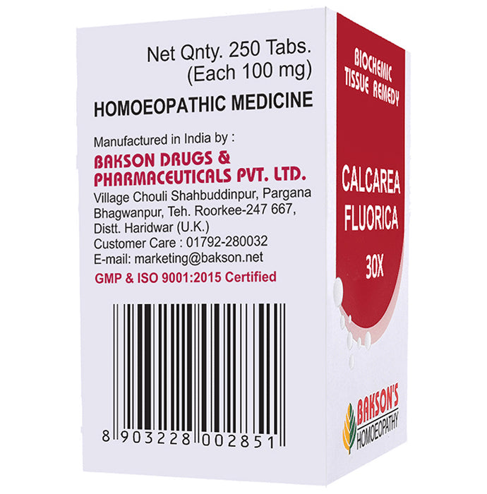 Bakson's Homeopathy Calcarea Fluorica Biochemic Tablet 30X