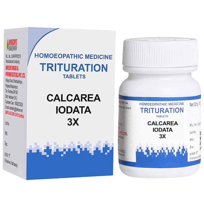 Bakson's Homeopathy Calcarea Iodata Trituration Tablet 3X - Classic Derma