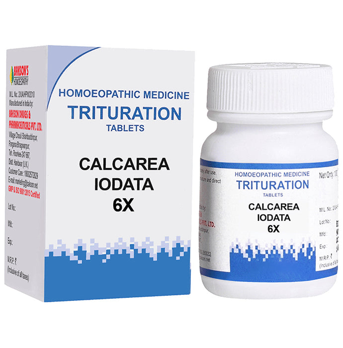 Bakson's Homeopathy Calcarea Iodata Trituration Tablet 6X - Classic Derma