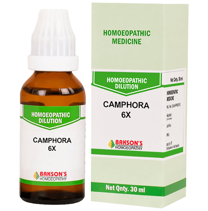 Bakson's Homeopathy Camphora Dilution 6X - Classic Derma