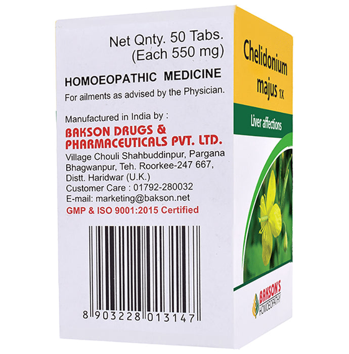Bakson's Homeopathy Chelidonium Majus 1X