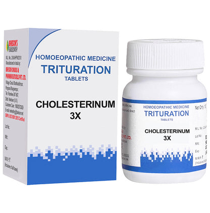 Bakson's Homeopathy Cholesterinum Trituration Tablet 3X - Classic Derma