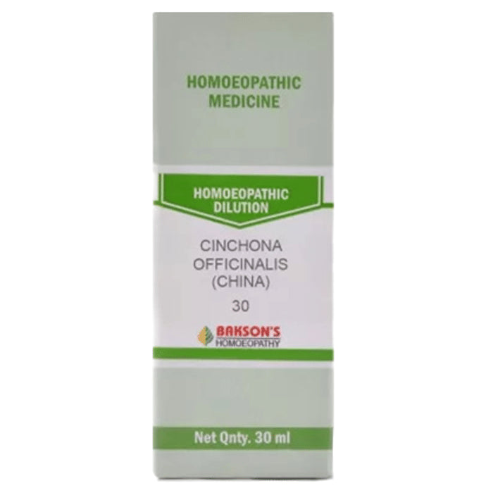 Bakson's Homeopathy Cinchona Officinalis (China) Dilution 30 - Classic Derma