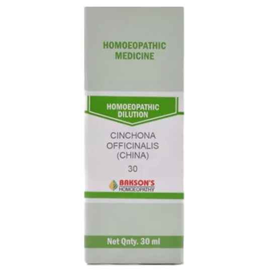 Bakson's Homeopathy Cinchona Officinalis (China) Dilution 30 - Classic Derma