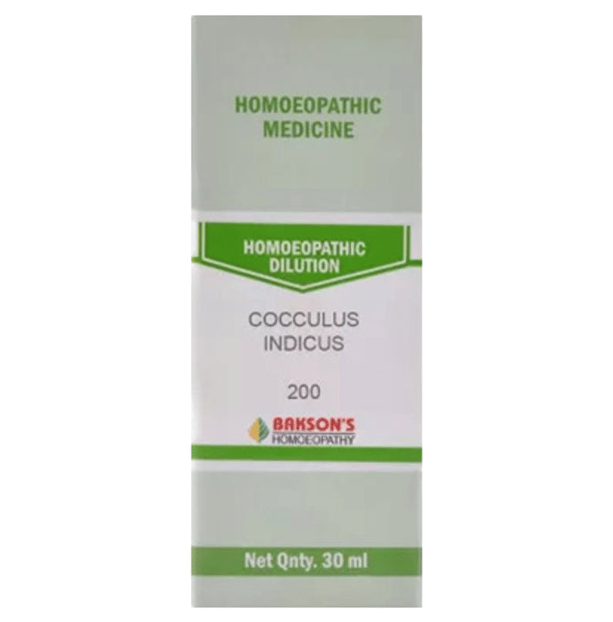 Bakson's Homeopathy Cocculus Indicus Dilution 200 - Classic Derma