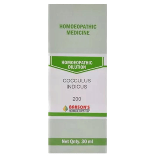Bakson's Homeopathy Cocculus Indicus Dilution 200 - Classic Derma