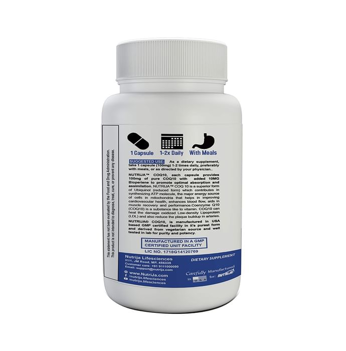 Nutrija Co-Enzyme Q10 100mg Capsule