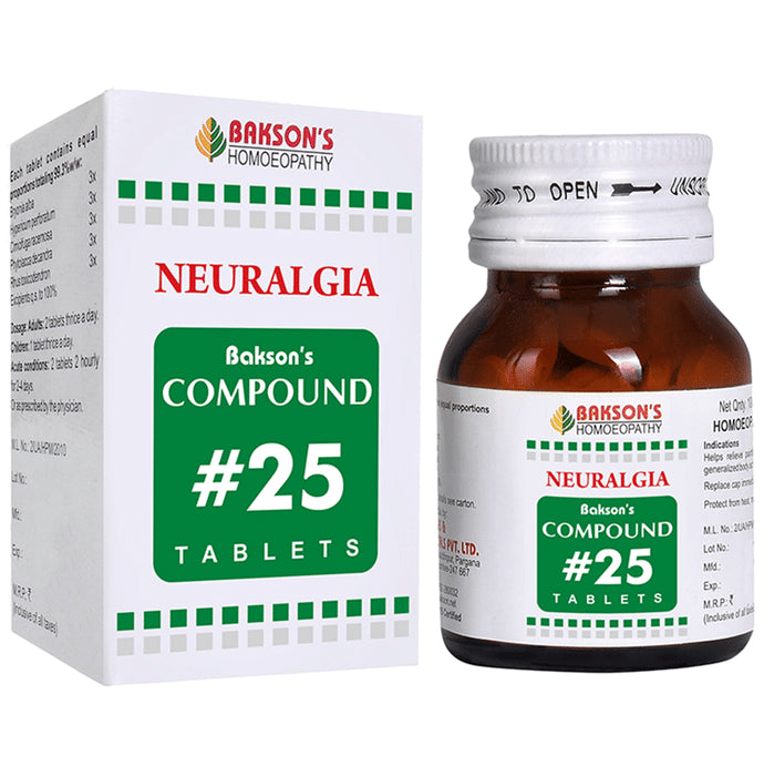 Bakson's Homeopathy Compound # 25 Tablet - Classic Derma