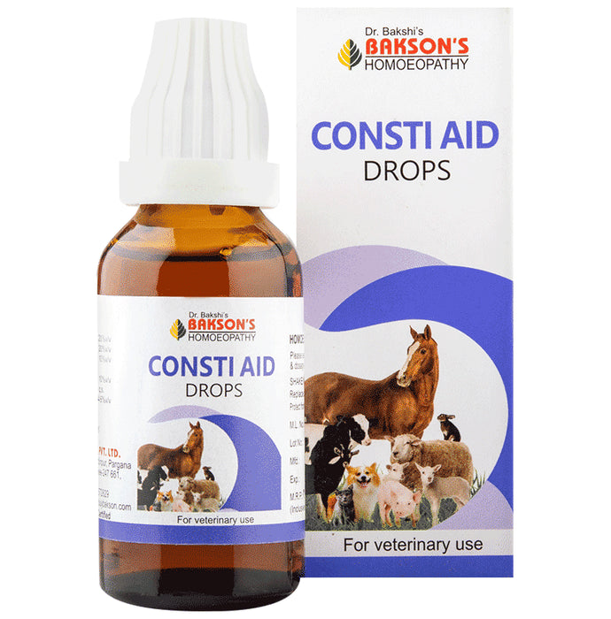 Bakson's Homeopathy Consti Aid Drop for Veterinary Use - Classic Derma