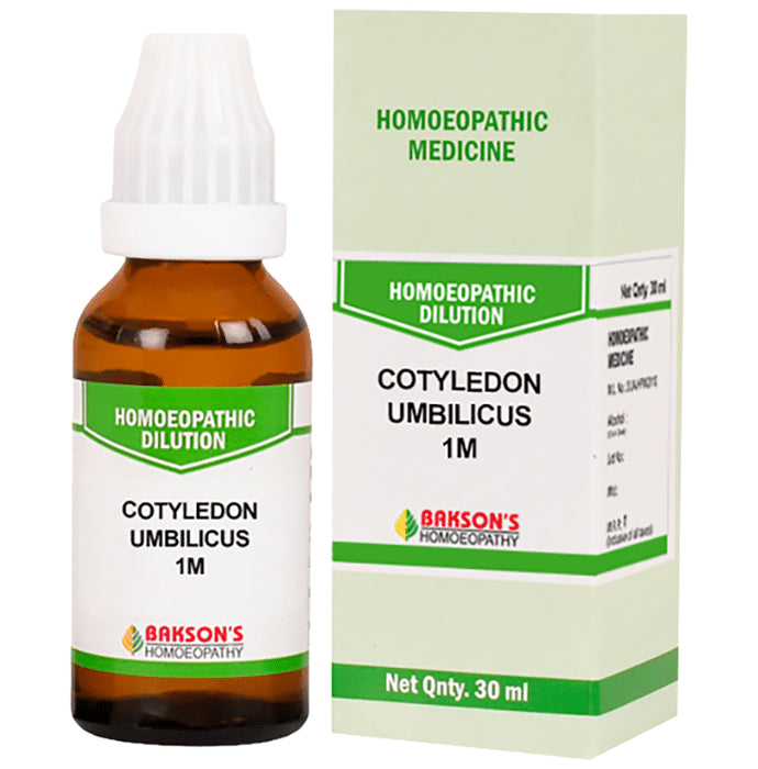 Bakson's Homeopathy Cotyledon Umbilicus Dilution 1M - Classic Derma