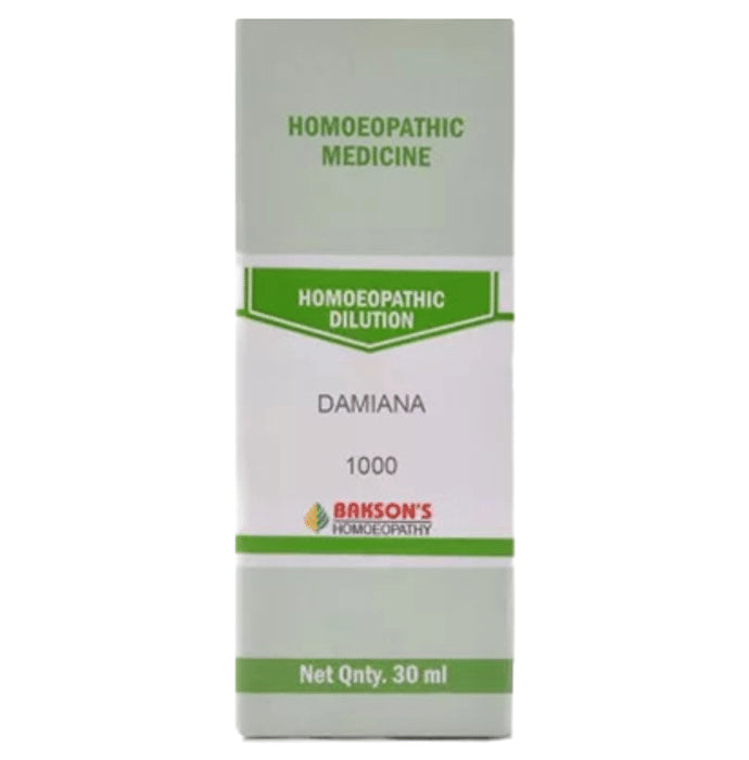 Bakson's Homeopathy Damiana Dilution 1000 CH - Classic Derma