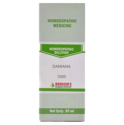 Bakson's Homeopathy Damiana Dilution 1000 CH - Classic Derma