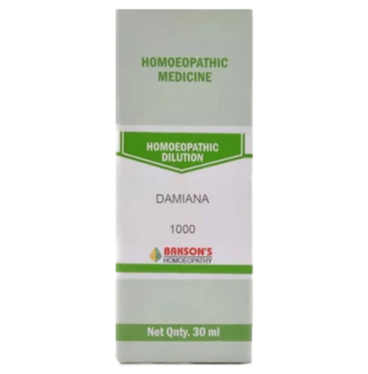 Bakson's Homeopathy Damiana Dilution 1000 CH - Classic Derma