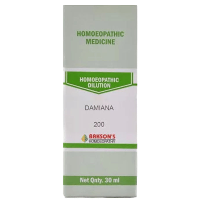 Bakson's Homeopathy Damiana Dilution 200 - Classic Derma