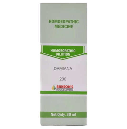 Bakson's Homeopathy Damiana Dilution 200 - Classic Derma