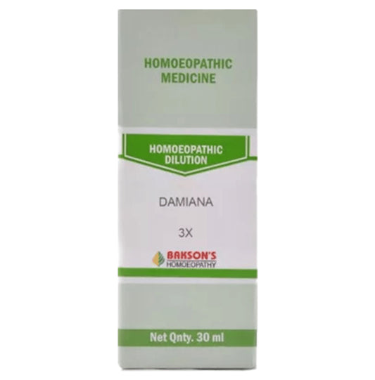 Bakson's Homeopathy Damiana Dilution 3X - Classic Derma