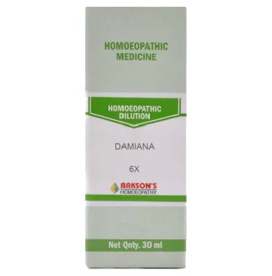 Bakson's Homeopathy Damiana Dilution 6X - Classic Derma
