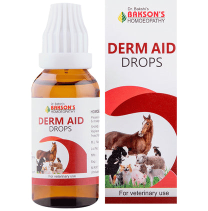 Bakson's Homeopathy Derm Aid Drop for Veterinary Use - Classic Derma