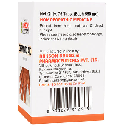 Bakson's Homeopathy Dermato Aid Tablet