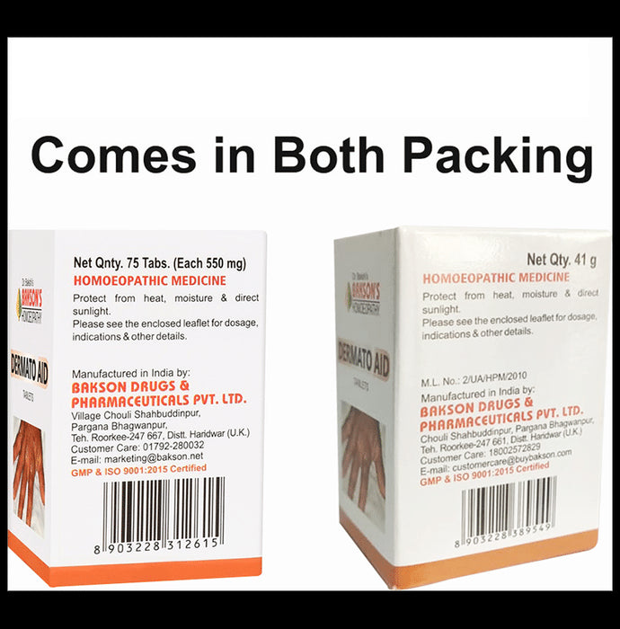 Bakson's Homeopathy Dermato Aid Tablet
