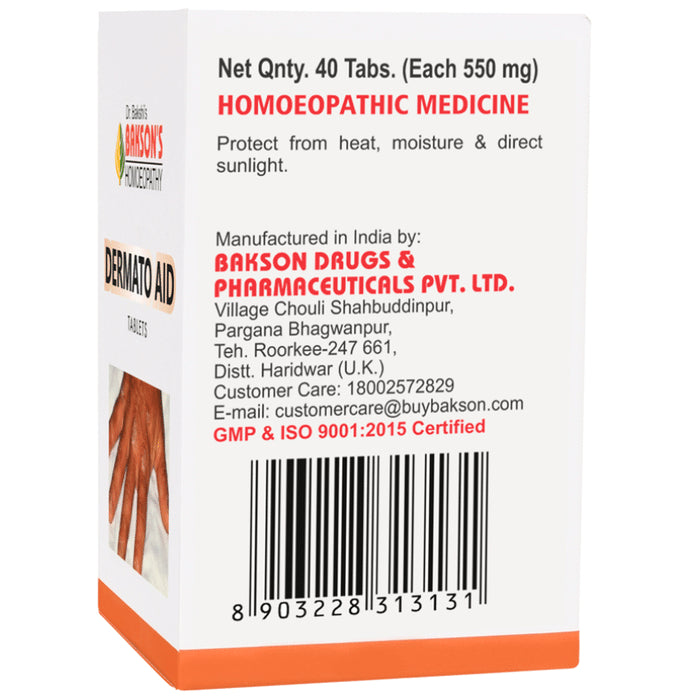 Bakson's Homeopathy Dermato Aid Tablet