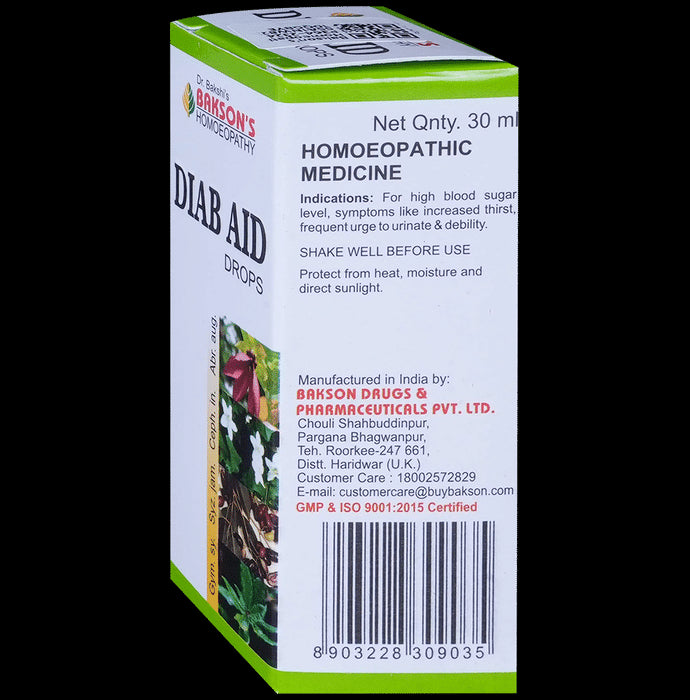 Bakson's Homeopathy Diab Aid Drop