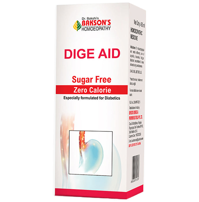 Bakson's Homeopathy Dige Aid Syrup Sugar Free - Classic Derma
