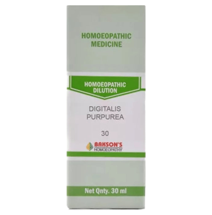 Bakson's Homeopathy Digitalis Purpurea Dilution 30 - Classic Derma