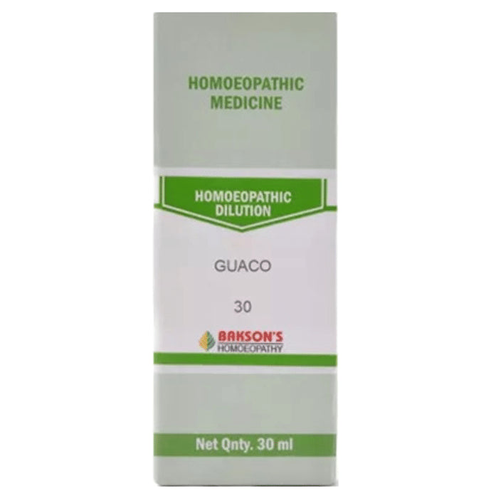 Bakson's Homeopathy Dilution Guaco 30 - Classic Derma