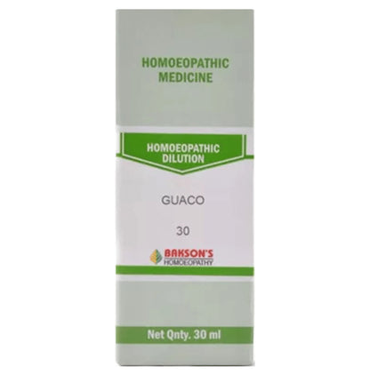 Bakson's Homeopathy Dilution Guaco 30 - Classic Derma
