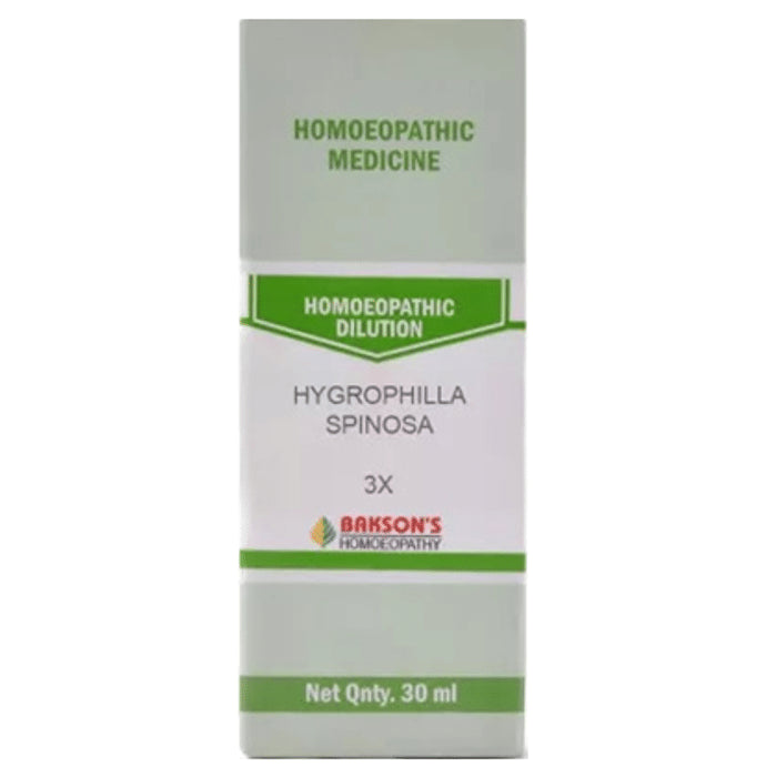 Bakson's Homeopathy Dilution Hygrophilla Spinosa 3X - Classic Derma