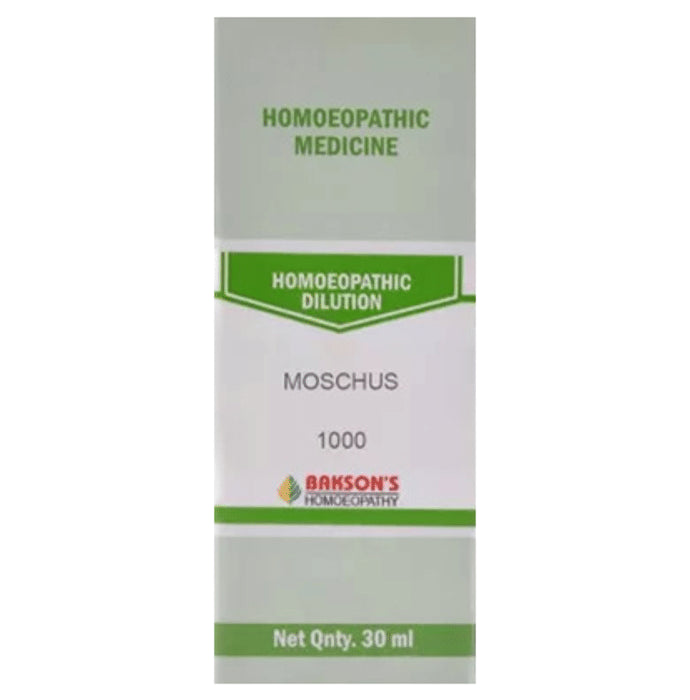 Bakson's Homeopathy Dilution Moschus 1000 CH - Classic Derma