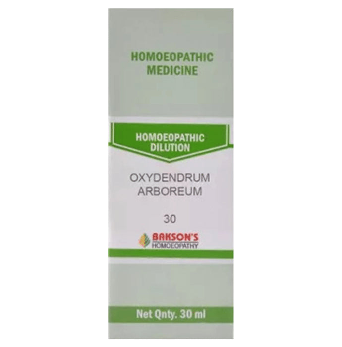 Bakson's Homeopathy Dilution Oxydendrum Arboreum 30 - Classic Derma