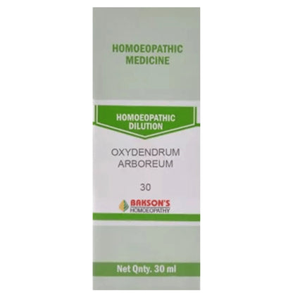 Bakson's Homeopathy Dilution Oxydendrum Arboreum 30 - Classic Derma