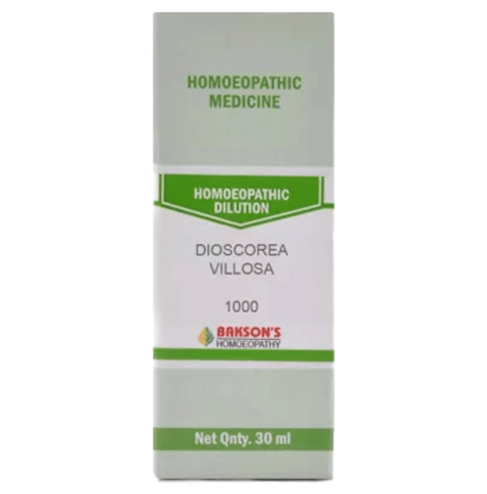 Bakson's Homeopathy Dioscorea villosa Dilution 1000 CH - Classic Derma