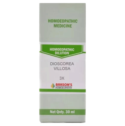 Bakson's Homeopathy Dioscorea villosa Dilution 3X - Classic Derma