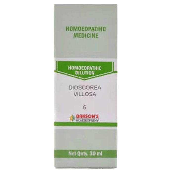 Bakson's Homeopathy Dioscorea villosa Dilution 6 CH - Classic Derma