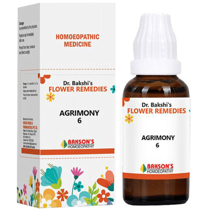 Bakson's Homeopathy Dr. Bakshi's Flower Remedies Agrimony 6 - Classic Derma