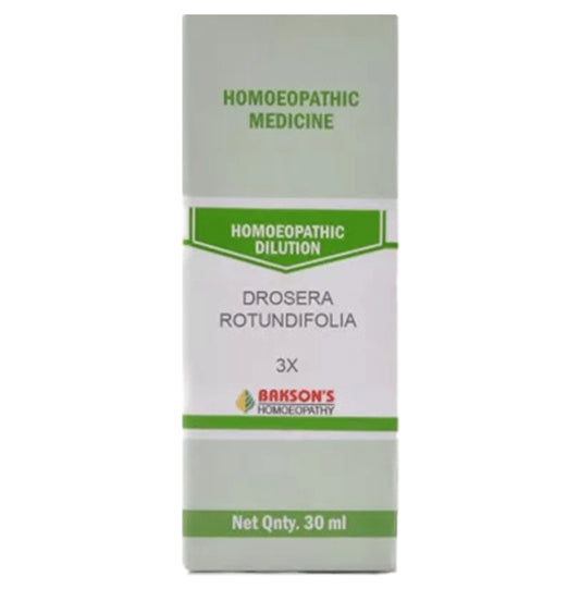 Bakson's Homeopathy Drosera Rotundifolia Dilution 3X - Classic Derma