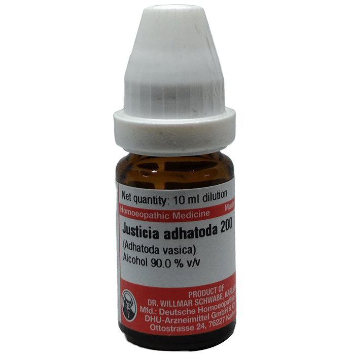 Dr Willmar Schwabe Germany Justicia Adhatoda Dilution 200 - Classic Derma
