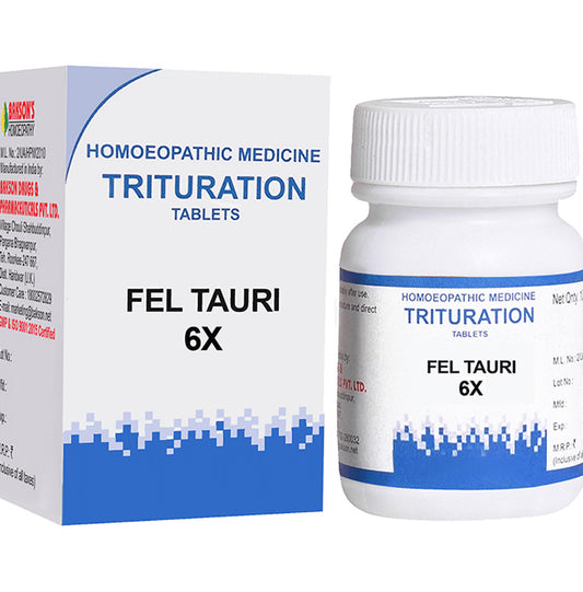 Bakson's Homeopathy Fel Tauri Trituration Tablet 6X - Classic Derma