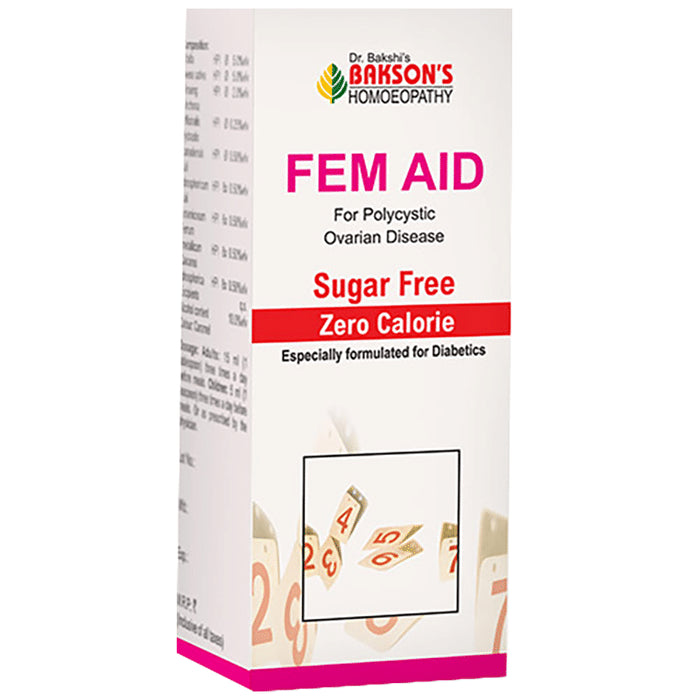 Bakson's Homeopathy Fem Aid Syrup Sugar Free - Classic Derma