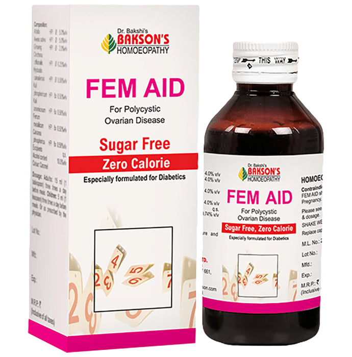 Bakson's Homeopathy Fem Aid Syrup Sugar Free