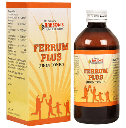 Bakson's Homeopathy Ferrum Plus Iron Tonic - Classic Derma