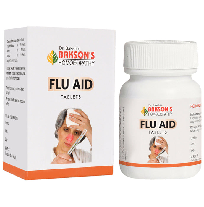 Bakson's Homeopathy Flu Aid Tablet - Classic Derma