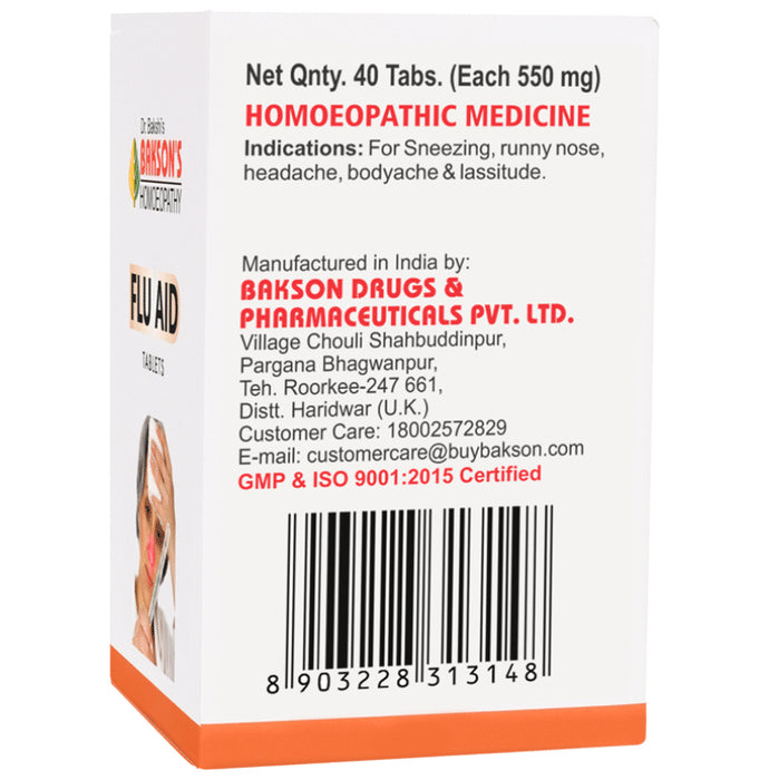 Bakson's Homeopathy Flu Aid Tablet
