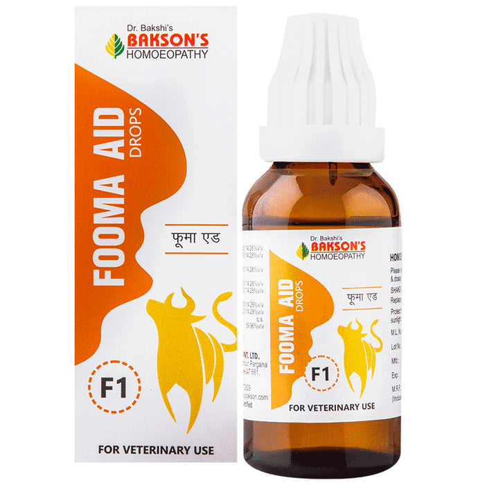 Bakson's Homeopathy Fooma Aid F1 Drop for Veterinary Use - Classic Derma