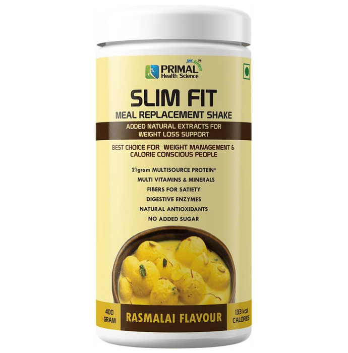 Primal Health Science Slim Fit Meal Replacement Shake Powder Rasmalai - Classic Derma